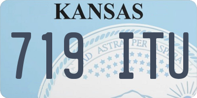 KS license plate 719ITU