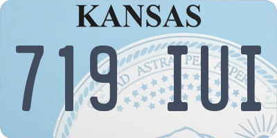 KS license plate 719IUI