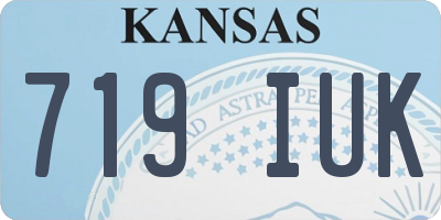 KS license plate 719IUK