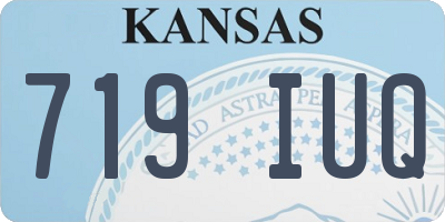 KS license plate 719IUQ
