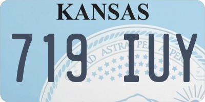 KS license plate 719IUY