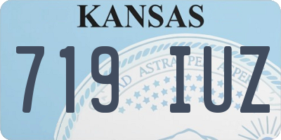 KS license plate 719IUZ