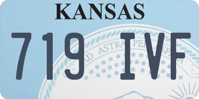 KS license plate 719IVF