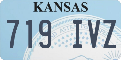 KS license plate 719IVZ