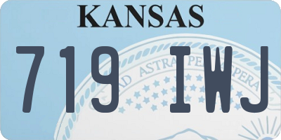 KS license plate 719IWJ