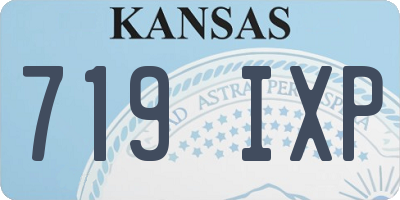 KS license plate 719IXP