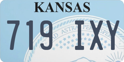 KS license plate 719IXY