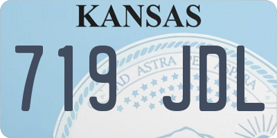 KS license plate 719JDL