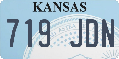 KS license plate 719JDN