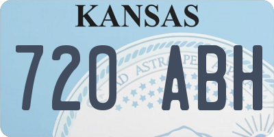 KS license plate 720ABH