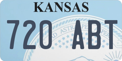 KS license plate 720ABT