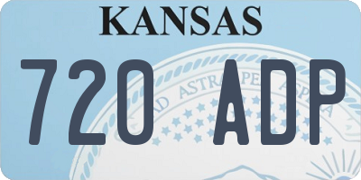 KS license plate 720ADP