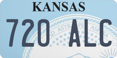 KS license plate 720ALC