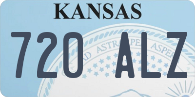 KS license plate 720ALZ