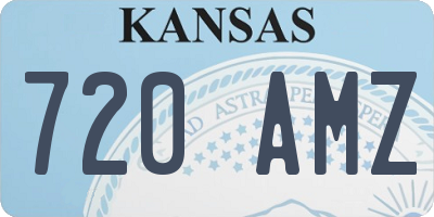 KS license plate 720AMZ