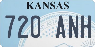 KS license plate 720ANH