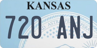KS license plate 720ANJ