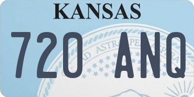 KS license plate 720ANQ