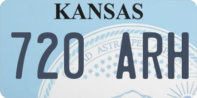 KS license plate 720ARH
