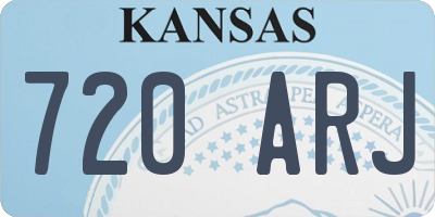 KS license plate 720ARJ