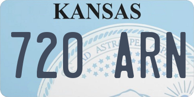 KS license plate 720ARN