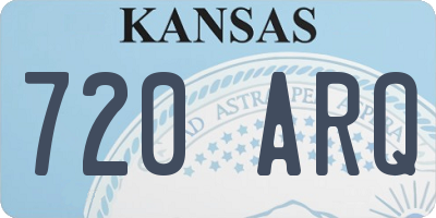 KS license plate 720ARQ