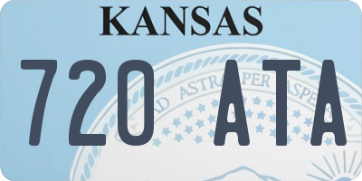 KS license plate 720ATA