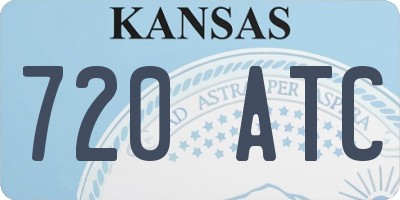 KS license plate 720ATC