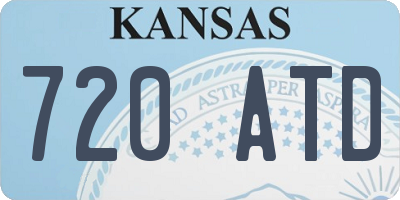 KS license plate 720ATD