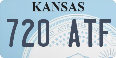 KS license plate 720ATF