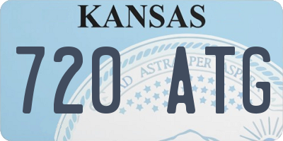 KS license plate 720ATG