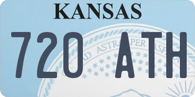 KS license plate 720ATH