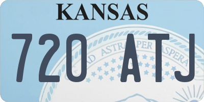 KS license plate 720ATJ