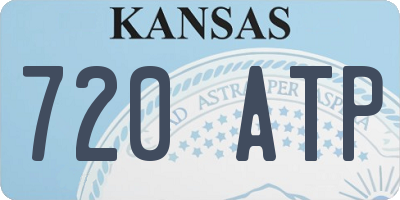 KS license plate 720ATP