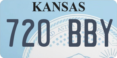 KS license plate 720BBY