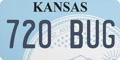 KS license plate 720BUG