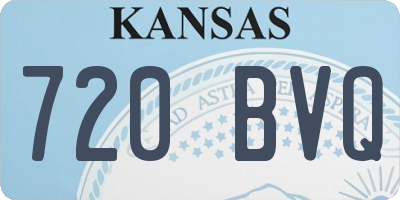 KS license plate 720BVQ