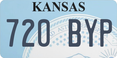 KS license plate 720BYP