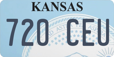 KS license plate 720CEU