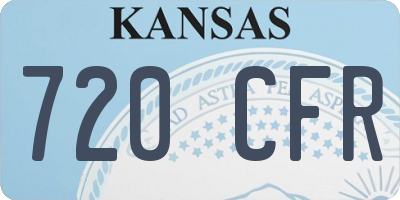 KS license plate 720CFR