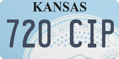 KS license plate 720CIP