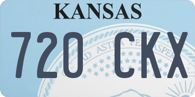 KS license plate 720CKX