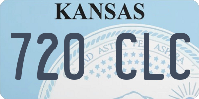 KS license plate 720CLC