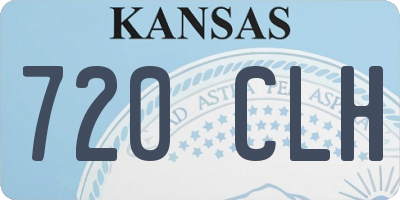 KS license plate 720CLH