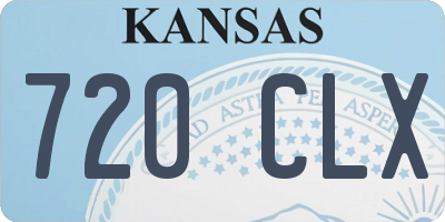 KS license plate 720CLX