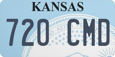 KS license plate 720CMD