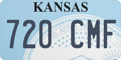 KS license plate 720CMF