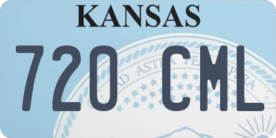KS license plate 720CML