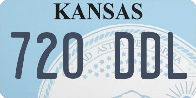 KS license plate 720DDL