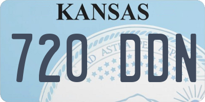 KS license plate 720DDN